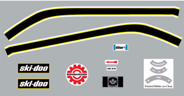 1971 Ski-Doo Elan Decal Set