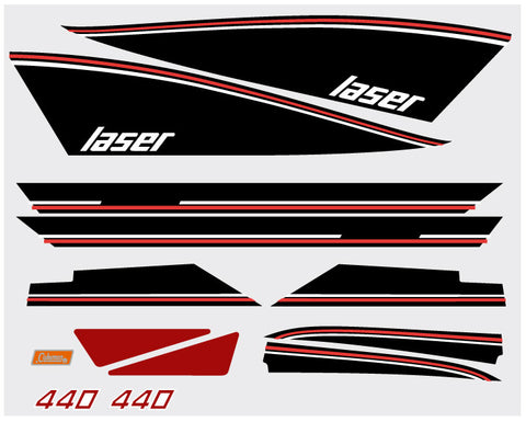 1976 Skiroule Laser Hood Decals