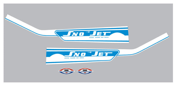 1971 Sno Jet Star Jet 396 Hood Decals