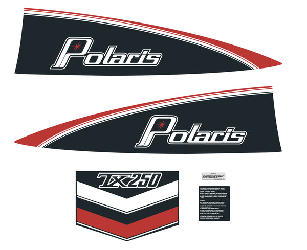 Polaris TX250 Hood Decals