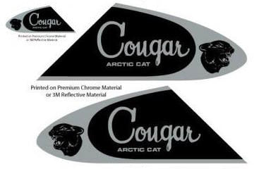 1968 Arctic Cat Cougar Dash & Hood Decals