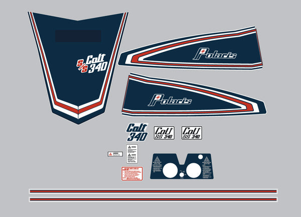 1976 Polaris S/S Colt 340 Decal Kit