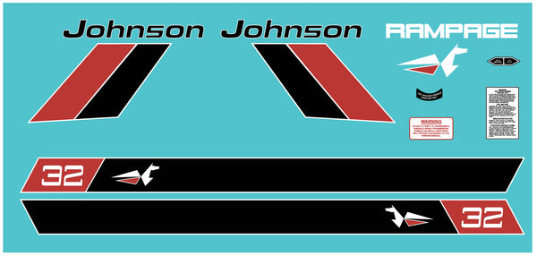 1972 Johnson Rampage Decal Kit