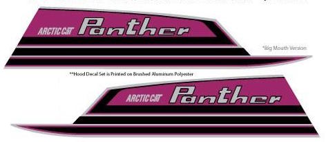 1971 Arctic Cat Panther Decal Hood