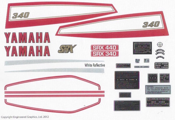 1976 Yamaha SRX Decal Kit