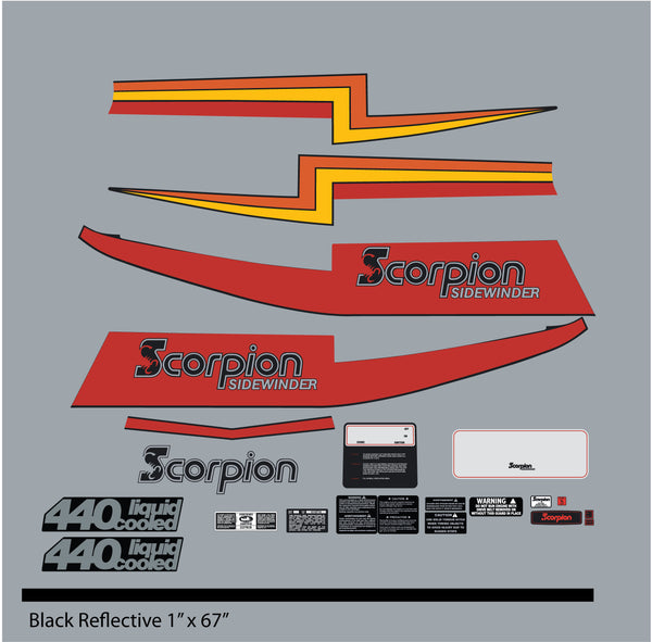1981 Scorpion Sidewinder Decal Set
