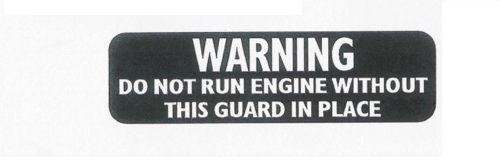 1973-74 Arctic Cat Warning Decal