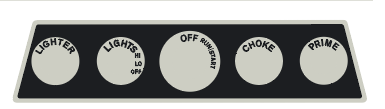 1971 Polaris Voyager Dash Decal