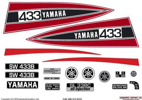 1972 Yamaha Decal Kit - SW 433B