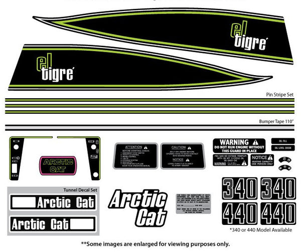 1975 Arctic Cat El-Tigre Decal Set