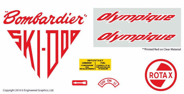 1965 Ski-Doo Olympique Decal Set