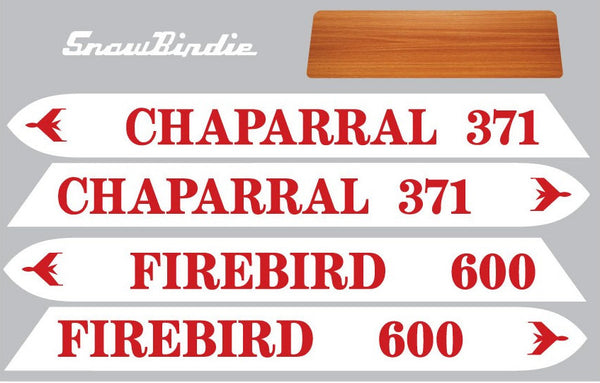 1968 -69  Chaparral Firebird Decal Set