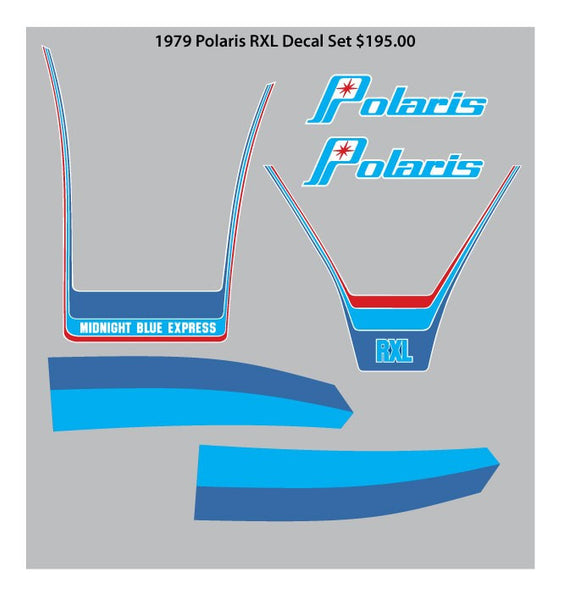 1979 Polaris RXL Decal Set