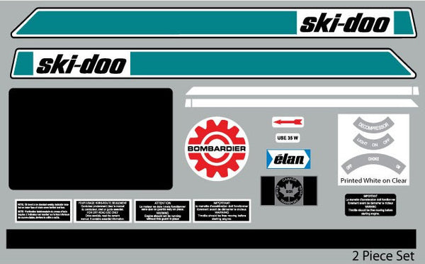 1972 Ski-Doo Elan Decal Set