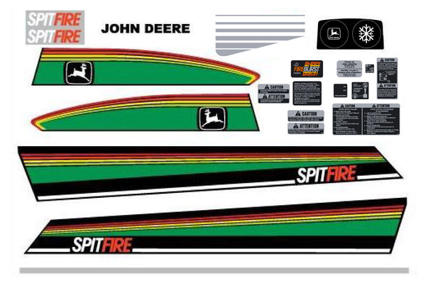 1980 John Deere Spitfire Decal Set