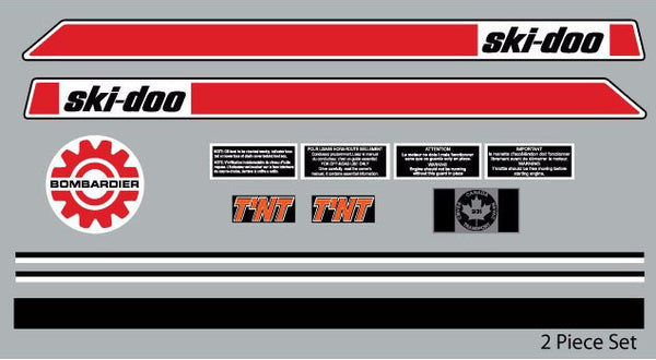 1972 Ski-Doo TNT Decal Set