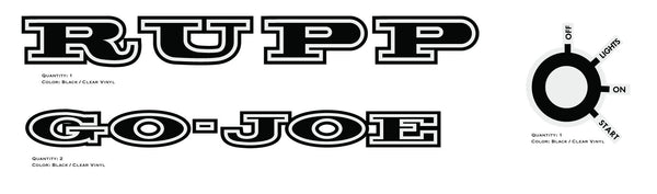 RUPP GO-JOE Decals
