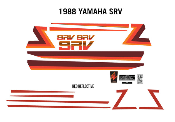 1988 Yamaha SRV Decals