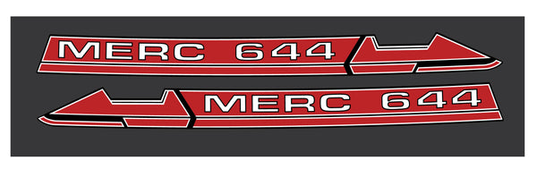 1973 Mercury Hurricane Mark I 644 Hood Decals