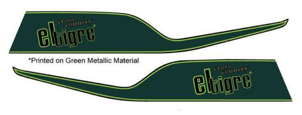 1979 Arctic Cat Cross Country El Tigre Cat Hood Decals