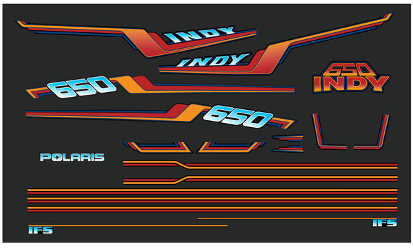 1992 Polaris 650 Indy Decal Kit