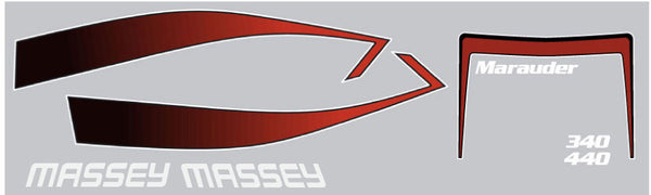 1976 Massey Marauder Hood Decals