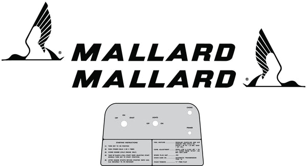 Mallard Snowmobile Decal Set