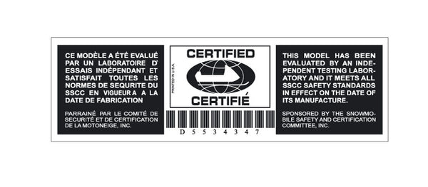 1998 Arctic Cat Thundercat Certified Decal