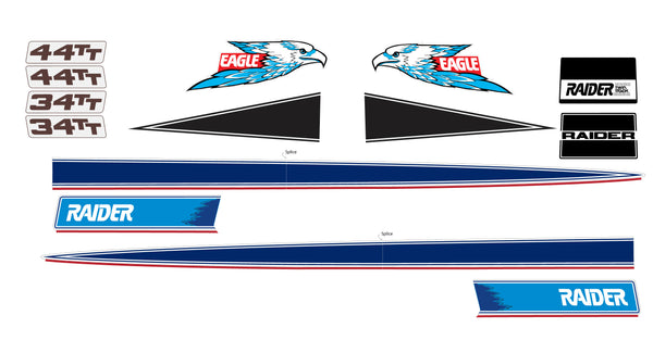 1974 Raider Eagle Decal Set