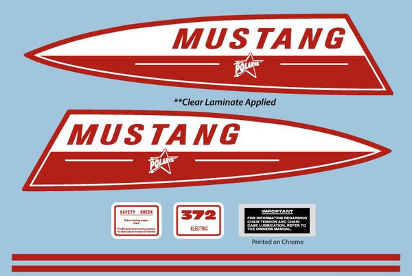 1969 Polaris Mustang Decal Set