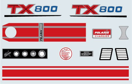 1970 Polaris TX Decal Kit