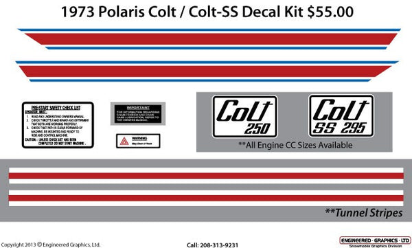 1973 Polaris Colt/Colt SS Decal Set