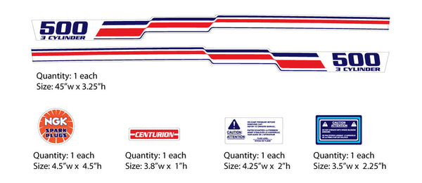 Polaris 1979 Centurion Tunnel Decals