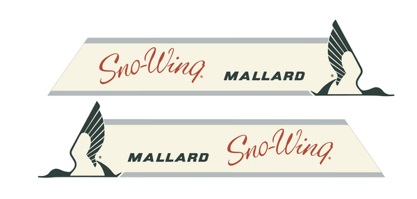 Mallard Snow Wing Hood Decal