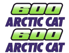 1997 Powder Extreme Arctic Cat Seat Decals