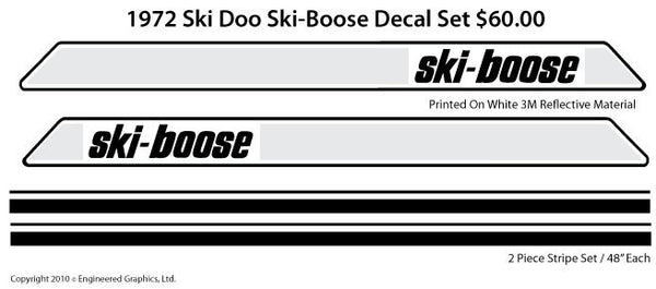 1972 Ski-Doo Ski-Boose Decal Set