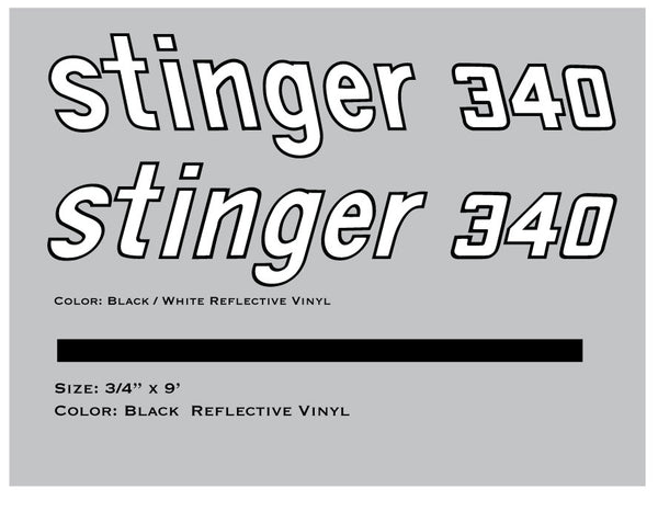 1972 Scorpion Stinger 340 Decals