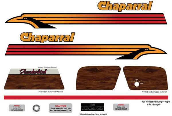 1974 Chaparral Thunderbird Decal Set
