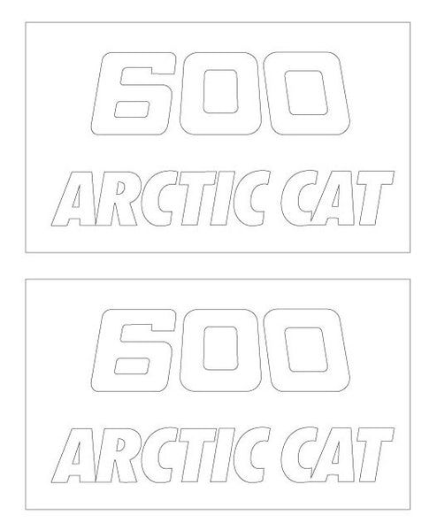 Arctic Cat 1997 ZRT 600 Seat Stencils