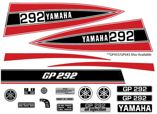 1972 Yamaha GP Decal Set