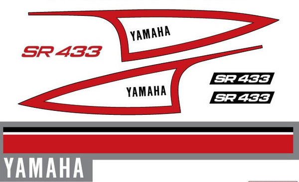 1973 Yamaha SR Decal Set